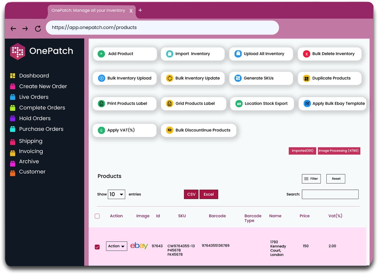 eBay Marketplace Integration Inventory & Order Management Software